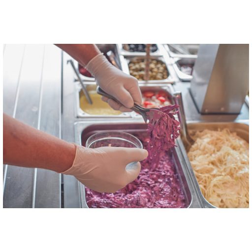 LOON kesztyű latex púderes XL-10