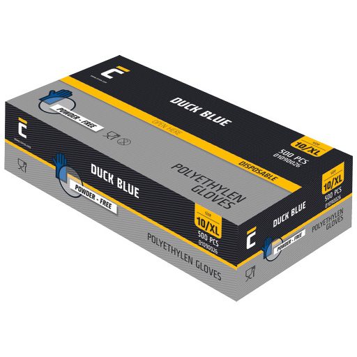 DUCK BLUE kesztyű PE kék 500db - 10