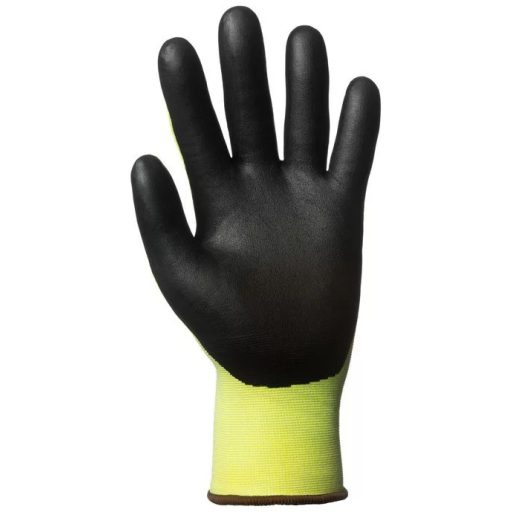 EuroCut3 vágásbiztos mikrohab és nitril kesztyű (sárga/fekete)