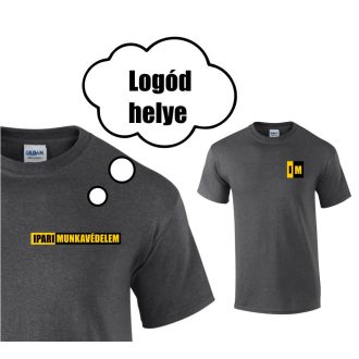   Feliratozás pólóra - kis logó szív fölött (120x40, 70x70)