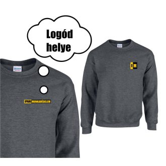   Feliratozás pulóverre - kis logó szív fölött (120x40, 70x70)