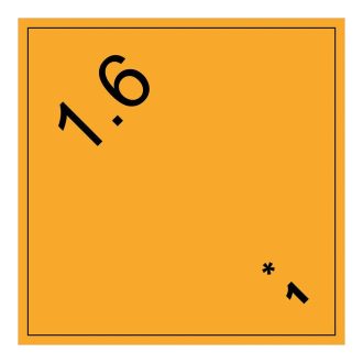   Alosztályba tartozó robbanóanyagok és tárgyak 1.6 - öntapadós 100x100