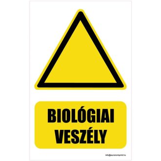 Biológiai veszély - öntapadós 160x250