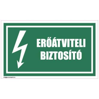 Erőátviteli biztosító - öntapadós 100x60