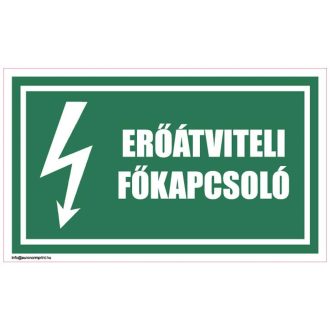 Erőátviteli főkapcsoló - öntapadós 100x60