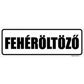 Fehér öltöző - öntapadós 200x70