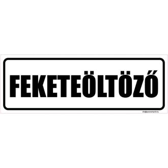Fekete öltöző - öntapadós 200x70