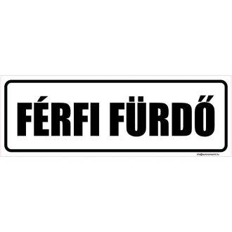 Férfi fürdő - öntapadós 200x70