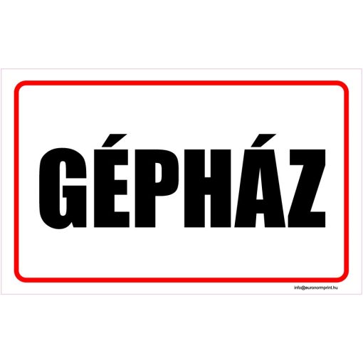 Gépház