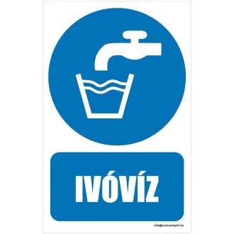 Ivóvíz - öntapadós 160x250