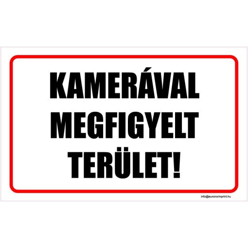 Kamerával megfigyelt terület