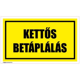 Kettős betáplálás - öntapadós 100x60