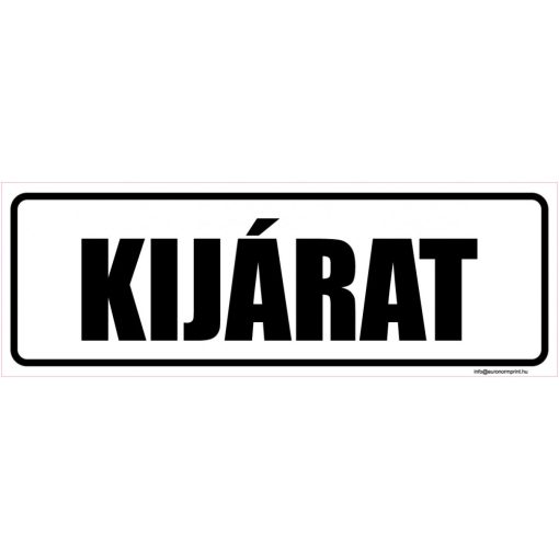 Kijárat