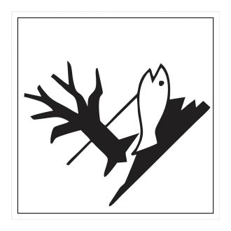 Környezetre veszélyes - öntapadós 100x100