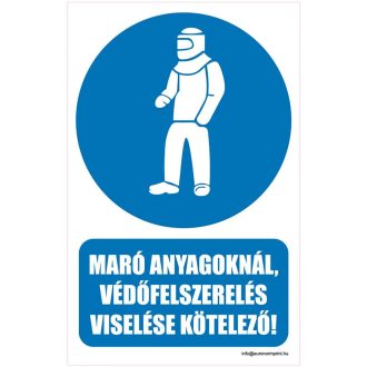   Maró anyagoknál védőruha, védőfelszerelés viselése kötelező! - öntapadós 160x25