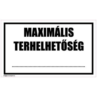Maximális terhelhetőség - öntapadós 100x60