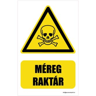 Méregraktár - öntapadós 160x250