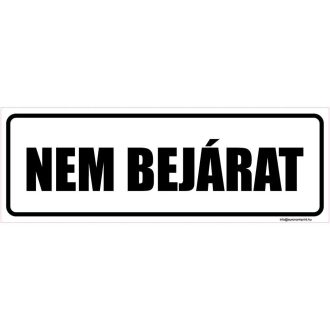 Nem bejárat - öntapadós 200x70