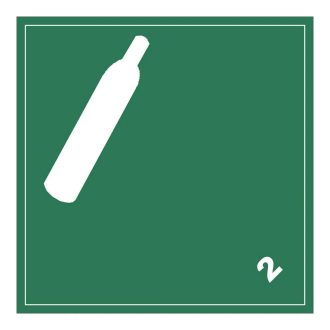   Nem gyúlékony, nem mérgező gázok - fehér - öntapadós 100x100