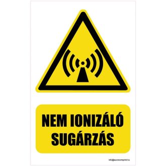 Nem ionizáló sugárzás - öntapadós 160x250