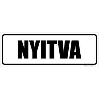 Nyitva - öntapadós 200x70