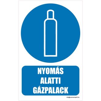 Nyomás alatti gázpalack - öntapadós 160x250