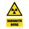 Radioaktív anyag - öntapadós 160x250