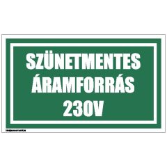 Szünetmentes áramforrás 230 V