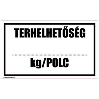 Terhelhetőség ... kg/polc - öntapadós 100x60