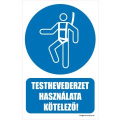 Testhevederzet használata kötelező