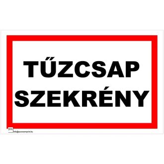 Tűzcsap szekrény - öntapadós 160x250