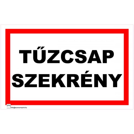 Tűzcsap szekrény