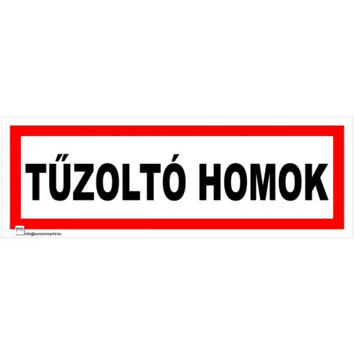 Tűzoltó homok