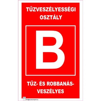   Tűzveszélyességi osztály "B" - öntapadós 160x250