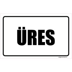 Üres