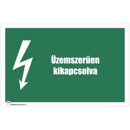 Üzemszerűen kikapcsolva