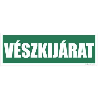 Vészkijárat 2 - öntapadós 300x100