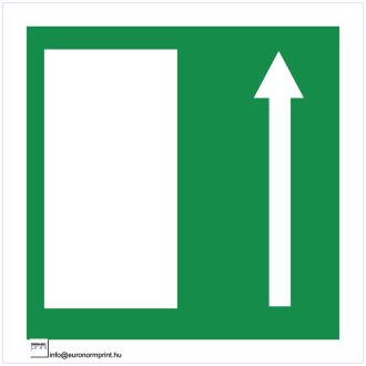 Vészkijárat fölfelé - öntapadós 200x200