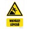 Vigyázz! Lépcső (fölfelé) - öntapadós 160x250