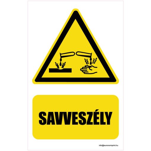 Vigyázz! Savveszély