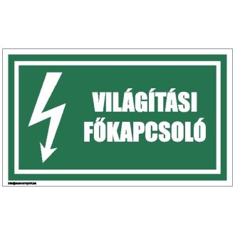 Világítási főkapcsoló - öntapadós 100x60