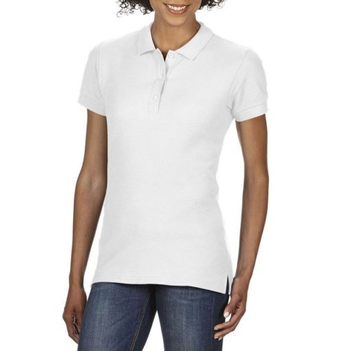 Gildan Premium Cotton női galléros póló