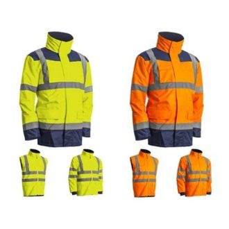 Kanata jól láthatósági kabát 4in1 (sárga/tengerészkék)