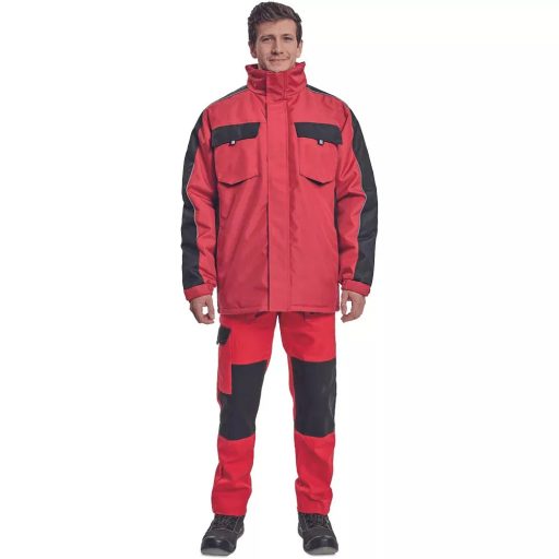 Max Neo téli munkáskabát (piros)