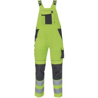 Max Vivo jól láthatósági kantáros munkásnadrág (sárga)