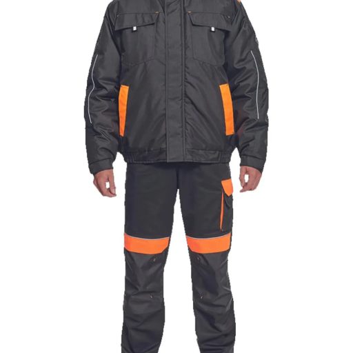 Max Vivo pilótadzseki (fekete-narancs)