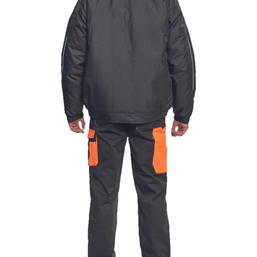 Max Vivo pilótadzseki (fekete-narancs)