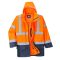 S766 Essential jól láthatósági kabát 5in1 (narancs-navy)