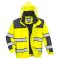Portwest C466 Hi-Vis Classic 3in1 bomber láthatósági dzseki (sárga-tengerészkék)