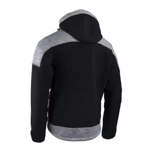 Banjo fekete/szürke softshell dzseki, narancs cipzár